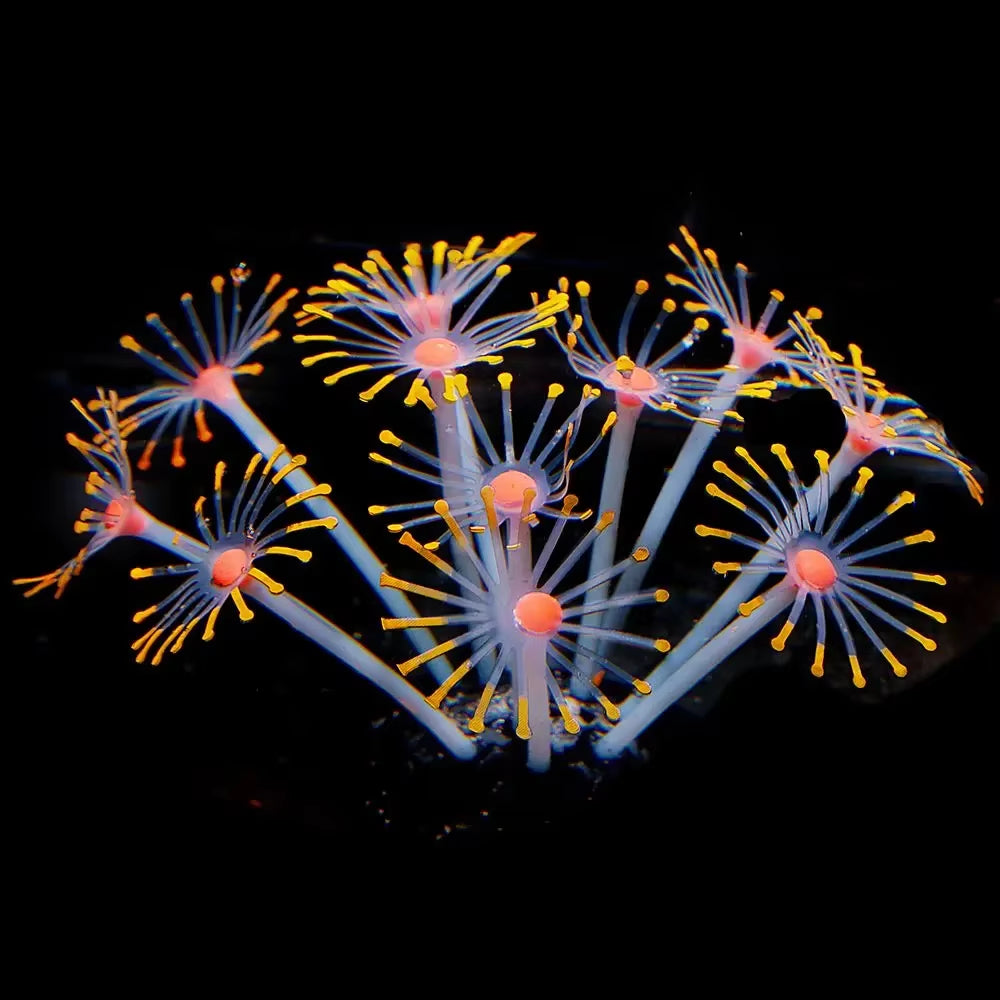 1Pc Silicone Glowing Artificial Fish Tank Aquarium Coral Plants Ornament Underwater Pets Decor Aquatic Pet Supplies Drop Ship
