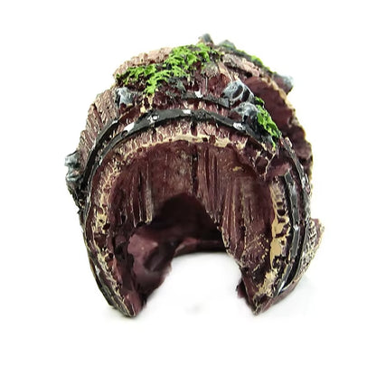 Aquarium Artificial Barrel Cave Resin Ornaments Decorations Landscaping Accessories for Fish Tank Aquarium Decoration Background
