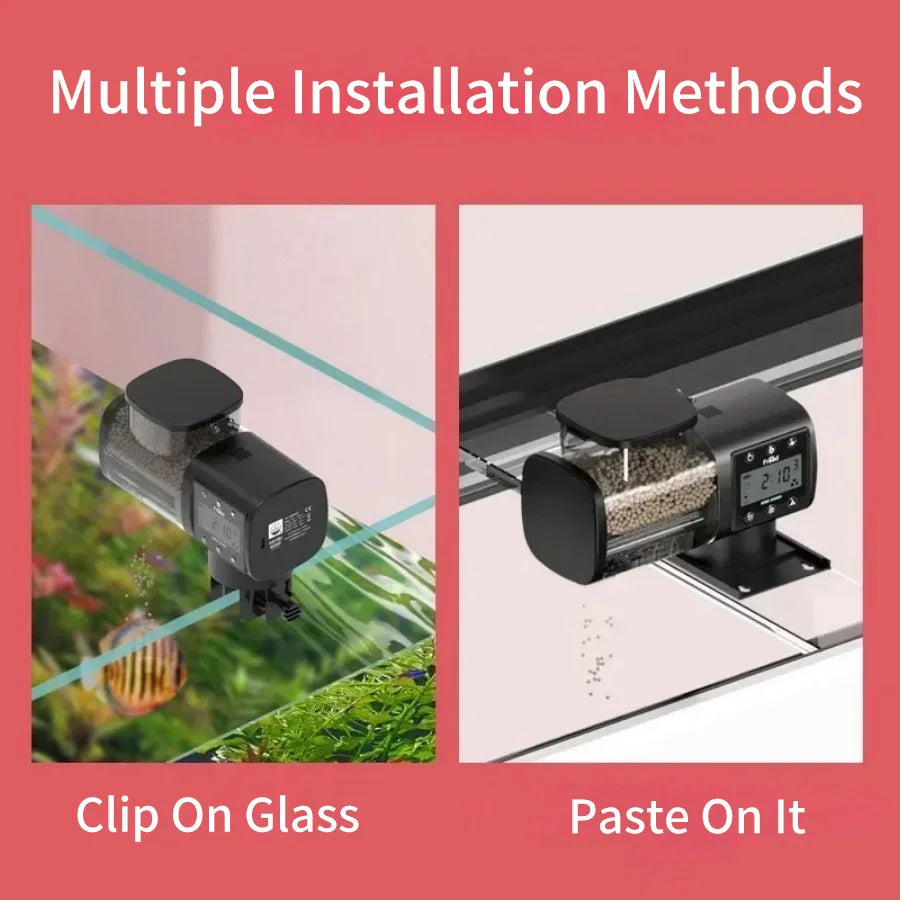 Aquarium Automatic Fish Feeder Fish Tank Feeder Intelligent Automatic Feeder Digital Timing Control Fish Aquarium Feeding