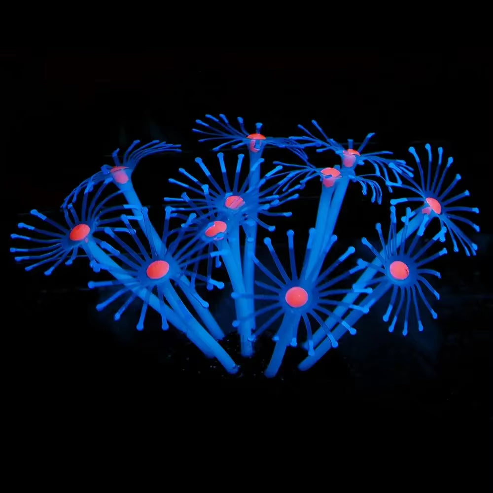 1Pc Silicone Glowing Artificial Fish Tank Aquarium Coral Plants Ornament Underwater Pets Decor Aquatic Pet Supplies Drop Ship