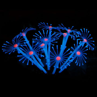 1Pc Silicone Glowing Artificial Fish Tank Aquarium Coral Plants Ornament Underwater Pets Decor Aquatic Pet Supplies Drop Ship