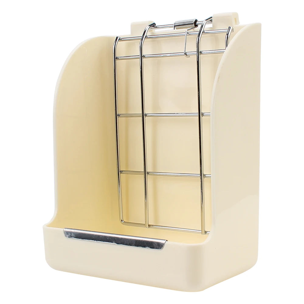 Spring Type Rabbit Grass Frame Rack Rabbit Food Basket Hay Feeder Guinea Pigs Feeding Bowl Accessories