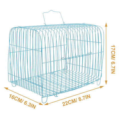 Handcage Bird Handheld Parrot Travel Carrier Wire Pet Steel Portable Cages for Birds Carrying
