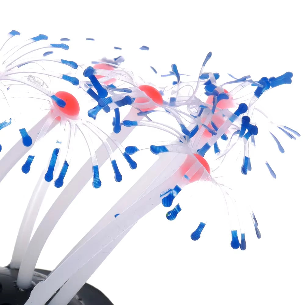 1Pc Silicone Glowing Artificial Fish Tank Aquarium Coral Plants Ornament Underwater Pets Decor Aquatic Pet Supplies Drop Ship