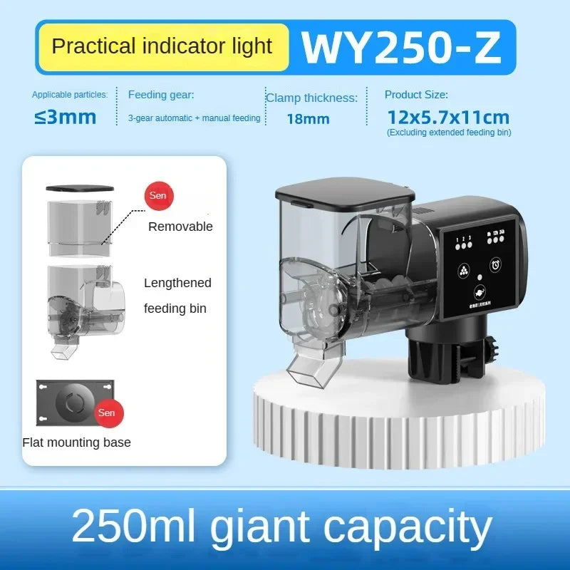 Aquarium Automatic Fish Feeder Fish Tank Feeder Intelligent Automatic Feeder Digital Timing Control Fish Aquarium Feeding