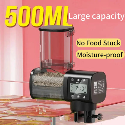 Aquarium Automatic Fish Feeder Fish Tank Feeder Intelligent Automatic Feeder Digital Timing Control Fish Aquarium Feeding