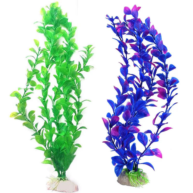 New Artificial Underwater Plants Aquarium Fish Tank Decoration Green Purple Water Grass Viewing Decorations