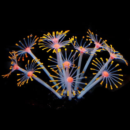 1Pc Silicone Glowing Artificial Fish Tank Aquarium Coral Plants Ornament Underwater Pets Decor Aquatic Pet Supplies Drop Ship