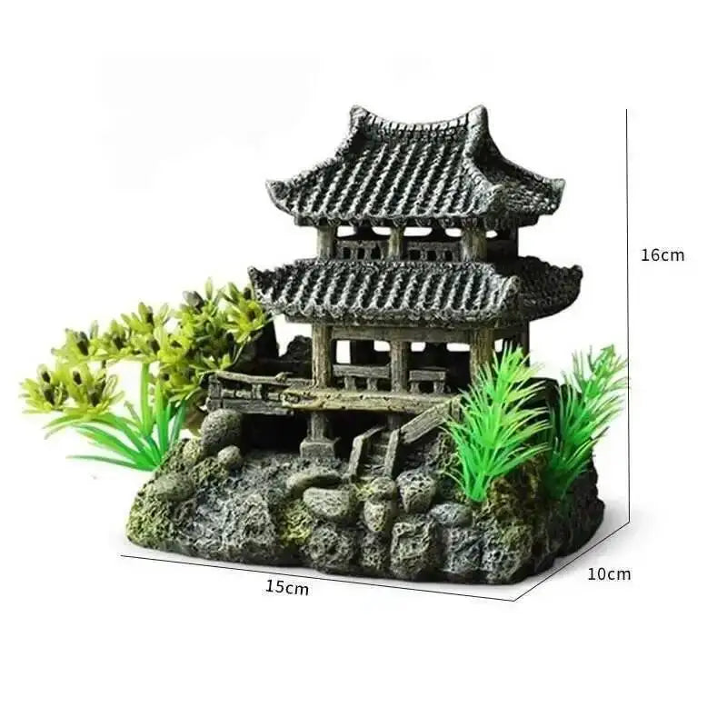 Large Fish Tank Decoration Resin Aquarium Decoration Rockery Landscape Accessories Fish Tank Aquarium Decoration Background