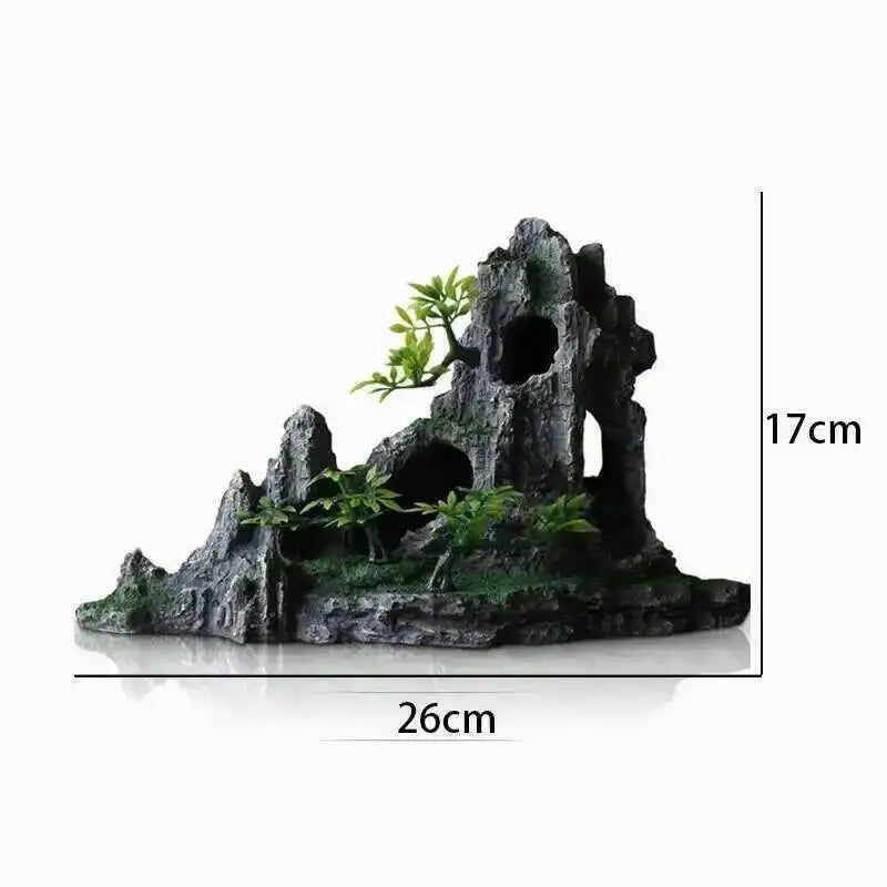 Large Fish Tank Decoration Resin Aquarium Decoration Rockery Landscape Accessories Fish Tank Aquarium Decoration Background