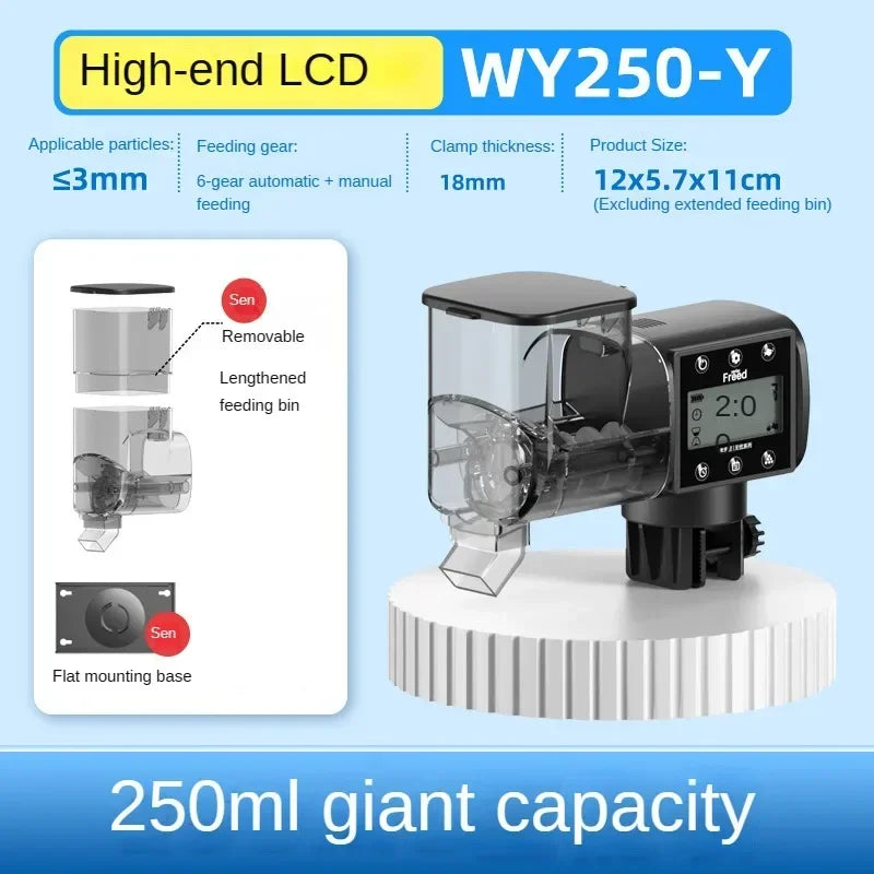 Aquarium Automatic Fish Feeder Fish Tank Feeder Intelligent Automatic Feeder Digital Timing Control Fish Aquarium Feeding