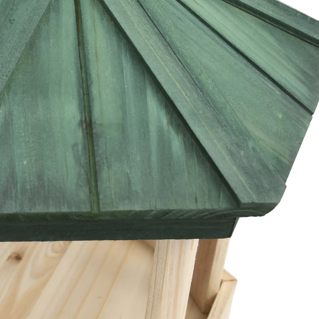 NNEVL Standing Bird Feeder Solid Firwood 33x106 cm-3