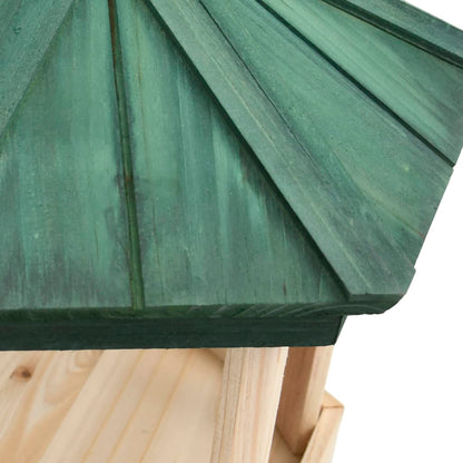 NNEVL Standing Bird Feeder Solid Firwood 33x106 cm-3