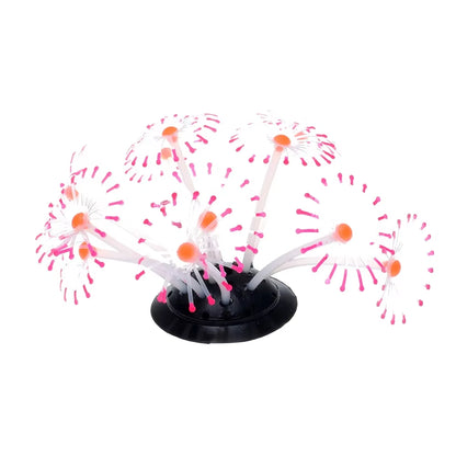 1Pc Silicone Glowing Artificial Fish Tank Aquarium Coral Plants Ornament Underwater Pets Decor Aquatic Pet Supplies Drop Ship