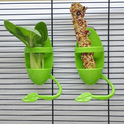 1Pcs Bird Cuttlebone Holder Bird Cage Feeding Holder Vegetable Fruits Cuttlebone Holder for Parrot Budgies Parakeet Cockatiel