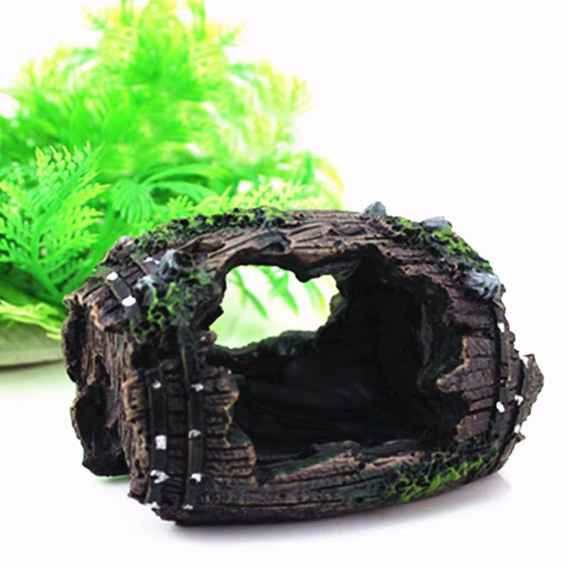Aquarium Artificial Barrel Cave Resin Ornaments Decorations Landscaping Accessories for Fish Tank Aquarium Decoration Background