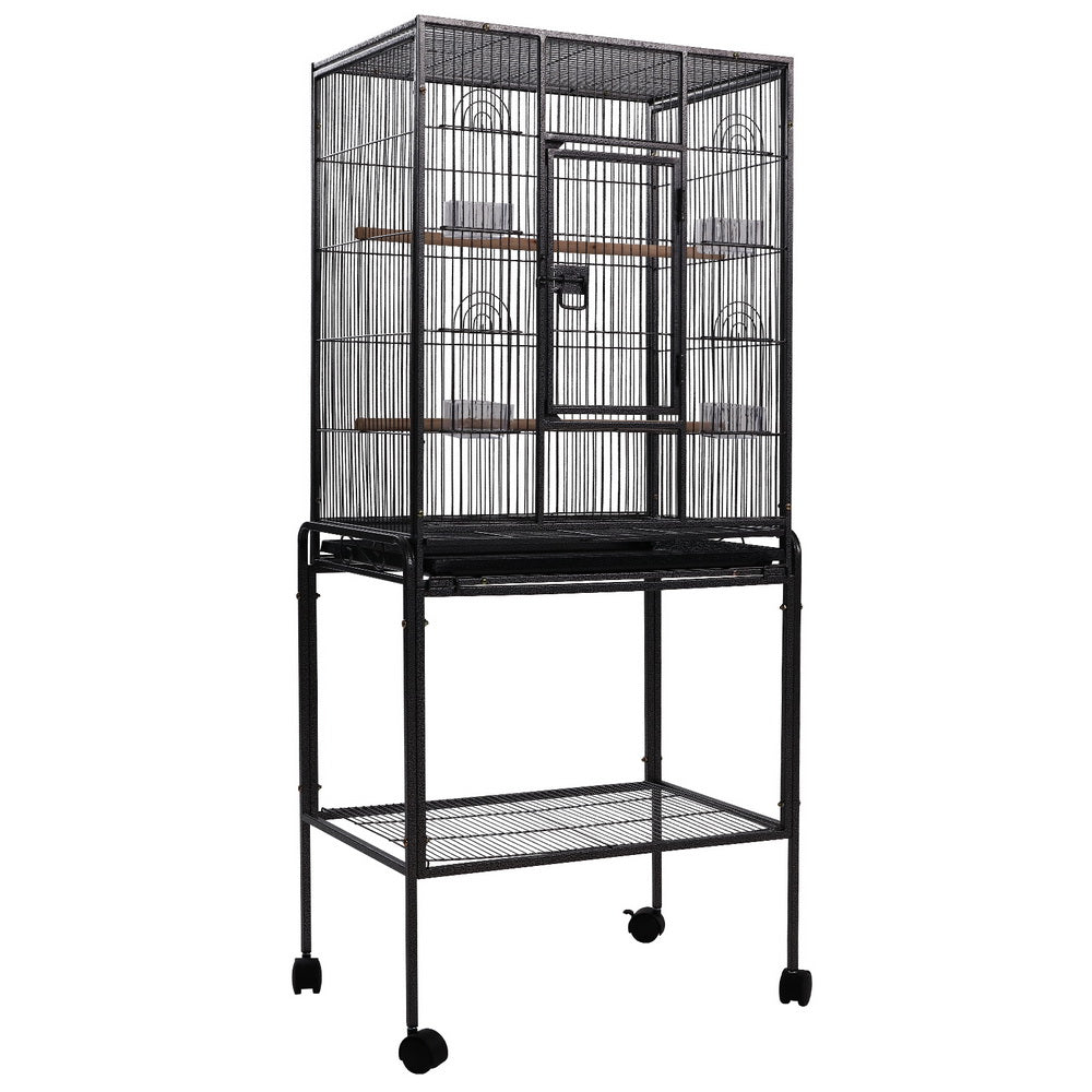NNEDSZ Bird Cage Pet Cages Aviary 144CM Large Travel Stand Budgie Parrot Toys-0