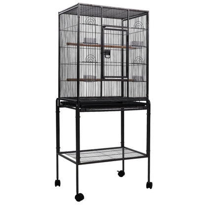 NNEDSZ Bird Cage Pet Cages Aviary 144CM Large Travel Stand Budgie Parrot Toys-0