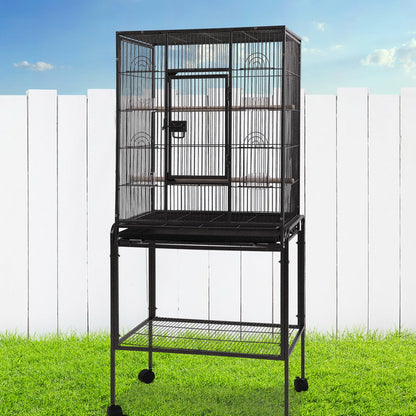 NNEDSZ Bird Cage Pet Cages Aviary 144CM Large Travel Stand Budgie Parrot Toys-3