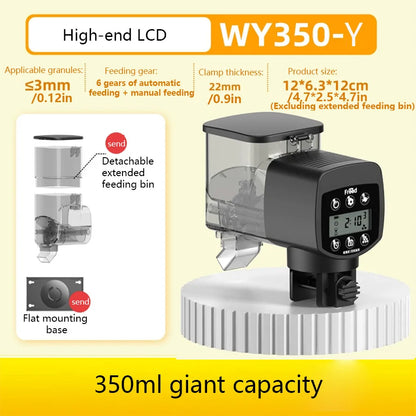 Aquarium Automatic Fish Feeder Fish Tank Feeder Intelligent Automatic Feeder Digital Timing Control Fish Aquarium Feeding