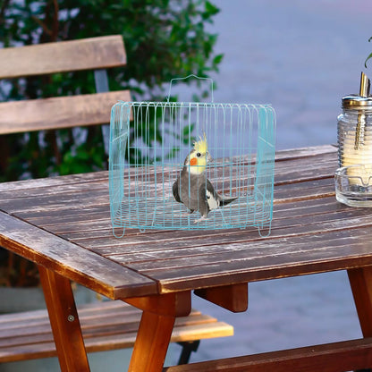 Handcage Bird Handheld Parrot Travel Carrier Wire Pet Steel Portable Cages for Birds Carrying