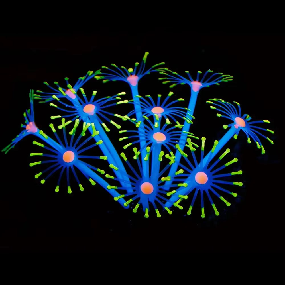 1Pc Silicone Glowing Artificial Fish Tank Aquarium Coral Plants Ornament Underwater Pets Decor Aquatic Pet Supplies Drop Ship