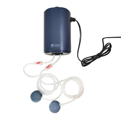 Silent Aquarium Oxygen Air Pump with Check Valve Fish Tank Four Outlet Large Oxygenator Aquarium Air Compressor Aerator 220V 14W