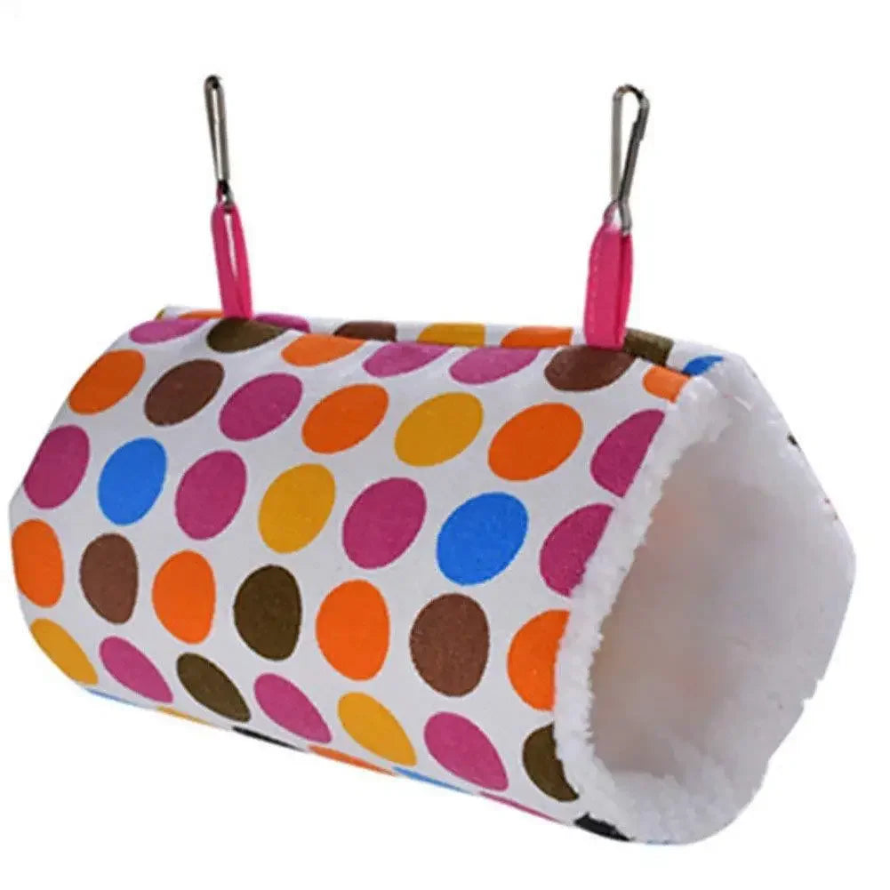 2023 New Hamster House Warm Soft Beds and Houses Rodent Cage Printed Hammock for Rats Cotton Guinea Pig Accessories Small Animal